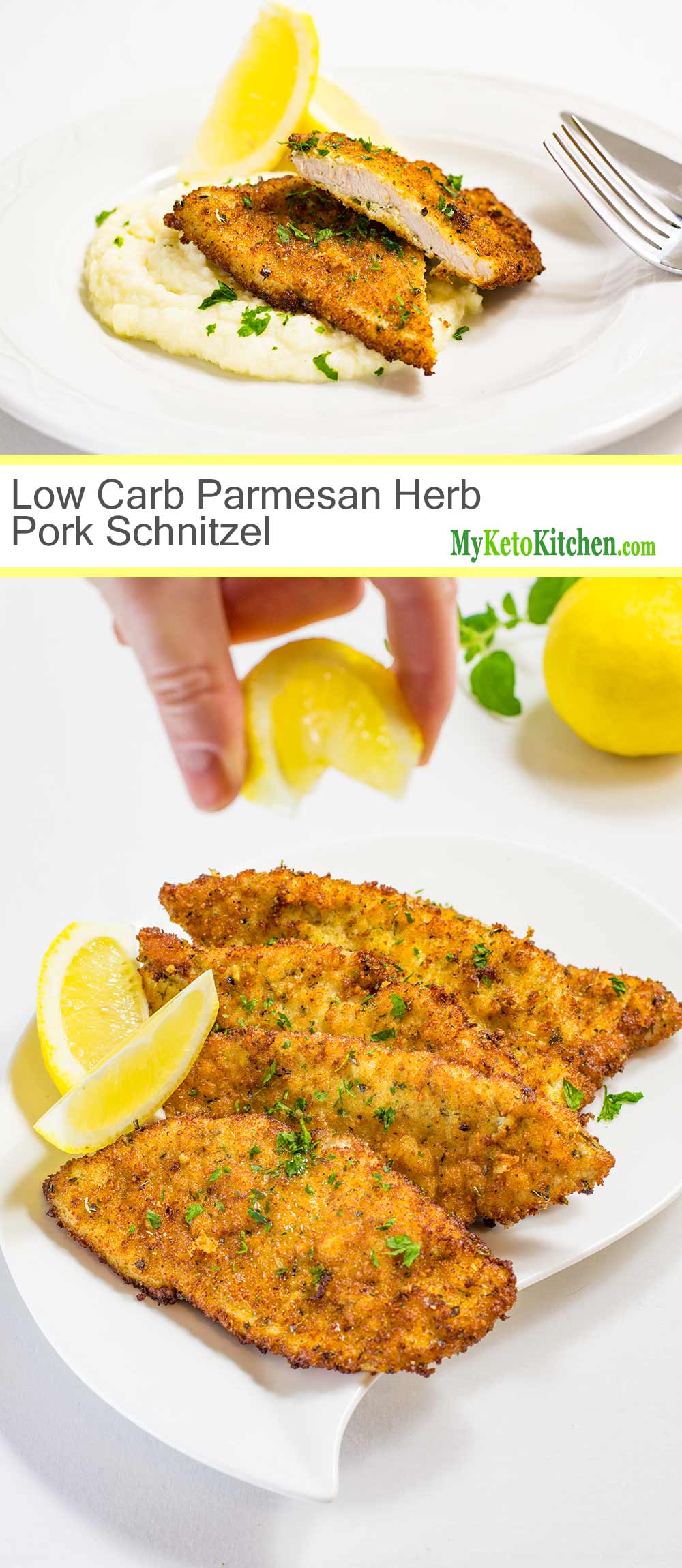 Keto Pork Schnitzel Recipe - Best Low-Carb, Crispy Parmesan & Herb