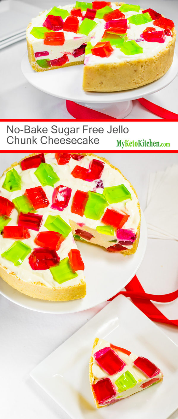 Keto Jello Cheesecake Recipe - No Bake - My Keto Kitchen