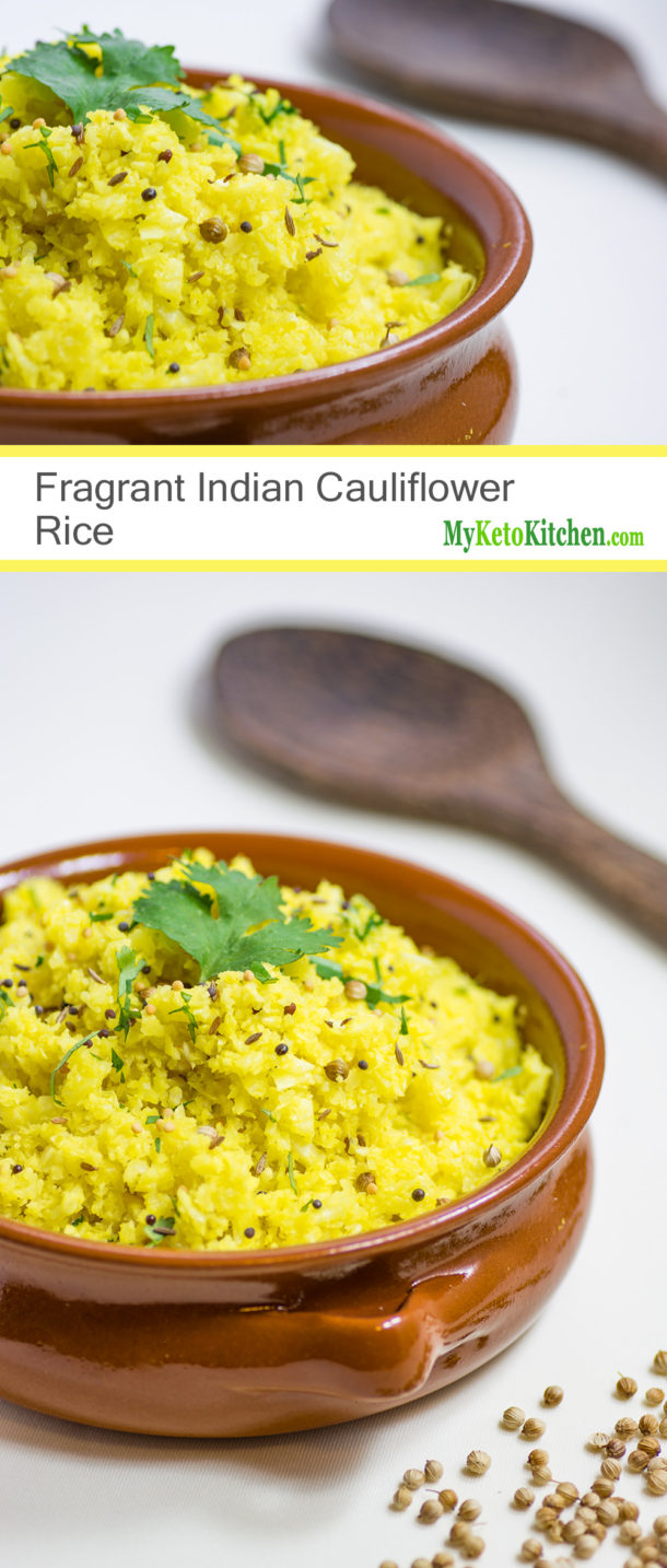 Best Indian Cauliflower Rice Recipe - Fragrant Vegetarian Side Dish