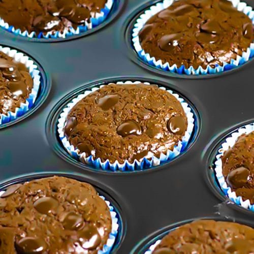 Keto Chocolate Muffins Recipe Double Choc Chip Rich And Moist