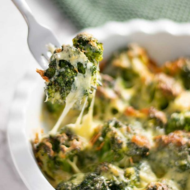 Easy Keto Broccoli Cheese Gratin Recipe - Super Healthy!