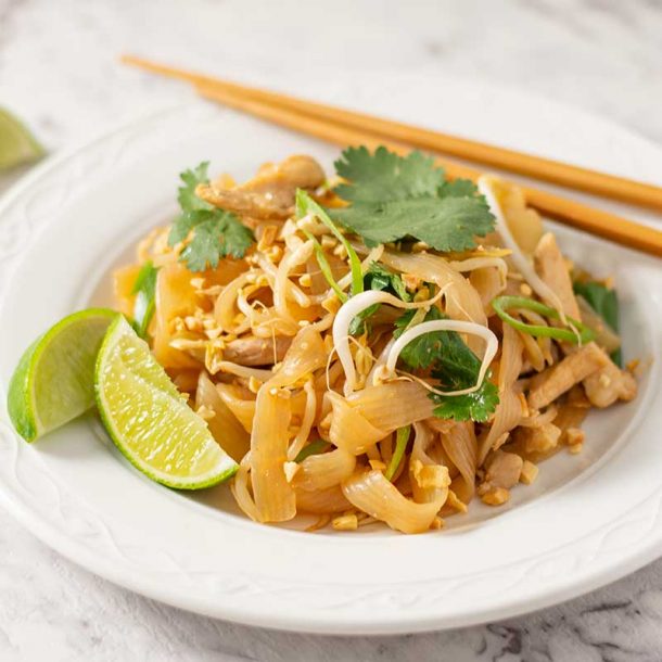 The Best Keto Chicken Pad Thai Recipe Around