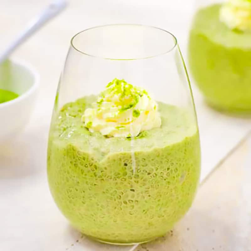 Keto Matcha Pudding Recipe - Green Tea MCT & Chia MEGA Fat Burner