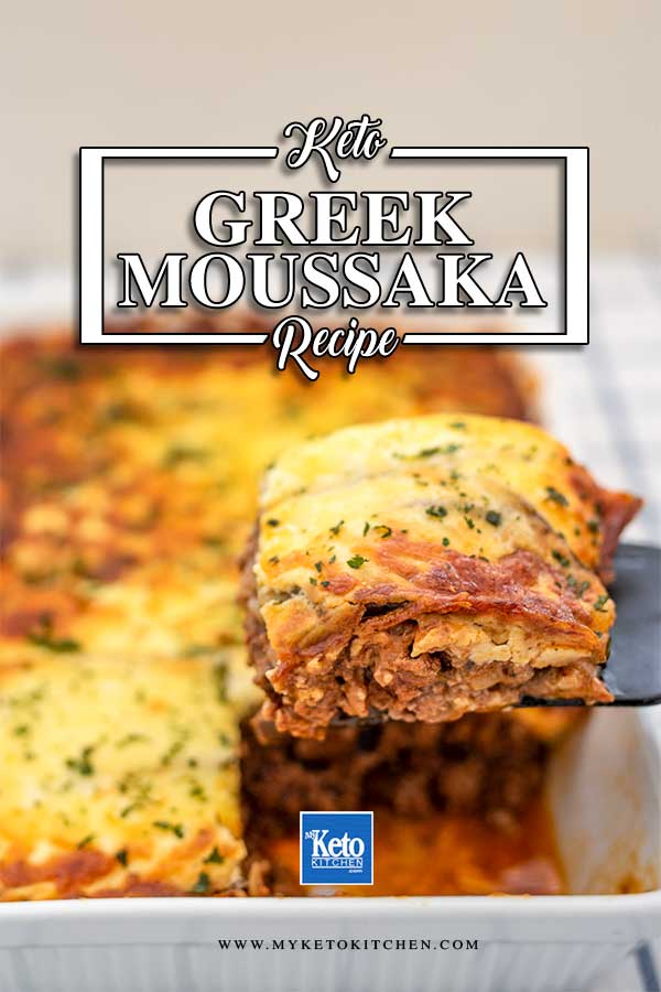 Keto Moussaka Recipe - Eggplant Lasagna | My Keto Kitchen