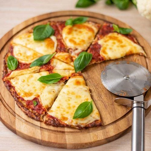 Keto Cauliflower Pizza Crust Recipe My Keto Kitchen