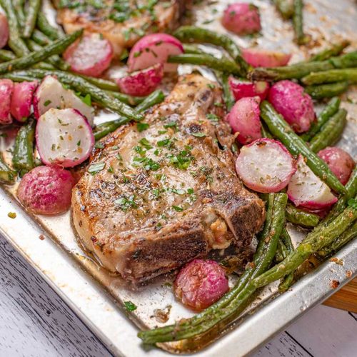 Ranch Pork Chops - Sheet Pan Style | My Keto Kitchen