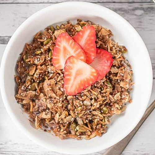 Keto Cereal Recipe - Low Carb Breakfast - Crunchy & Healthy (2g Carbs)