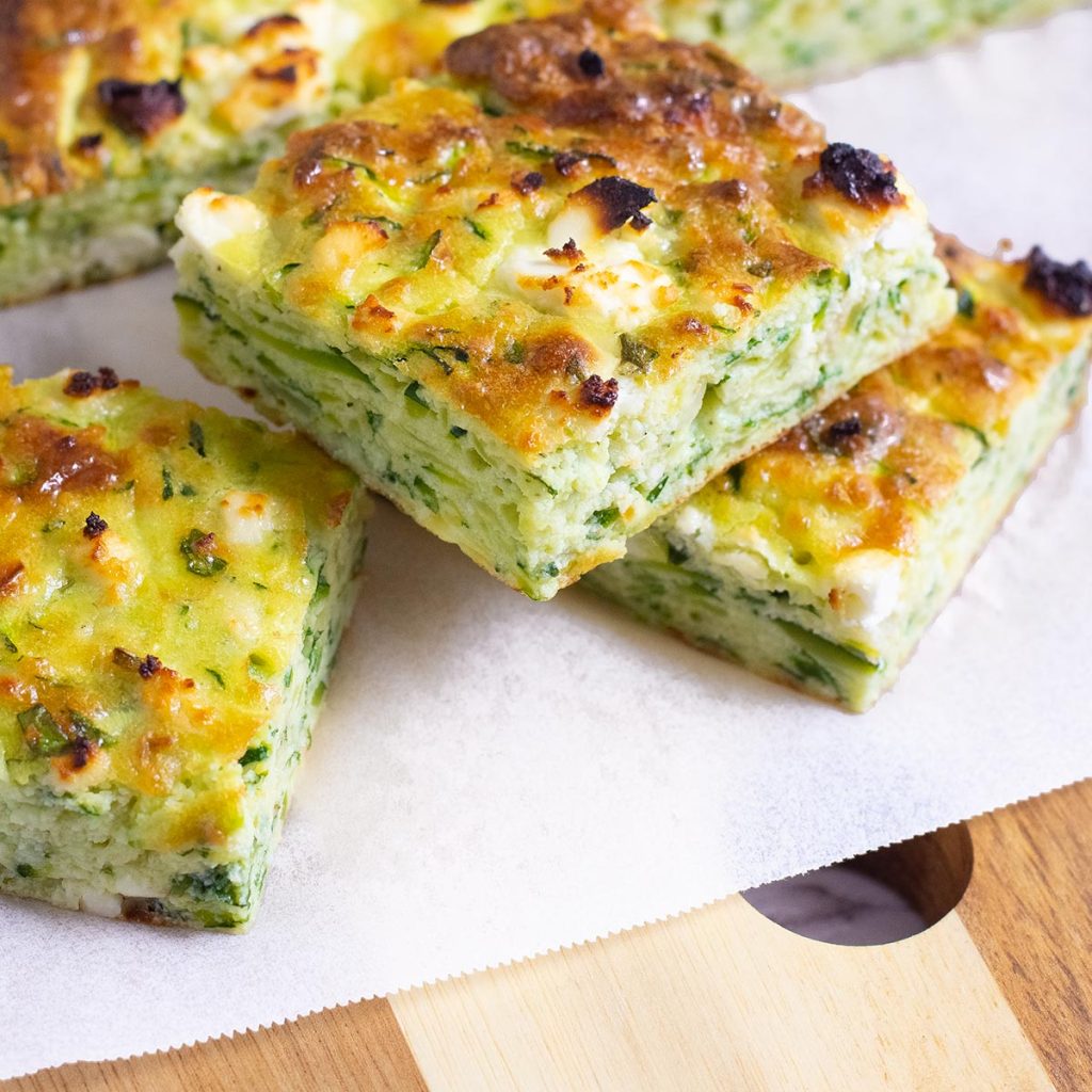 Best Keto Zucchini Slice with Cheddar & Feta - Easy!