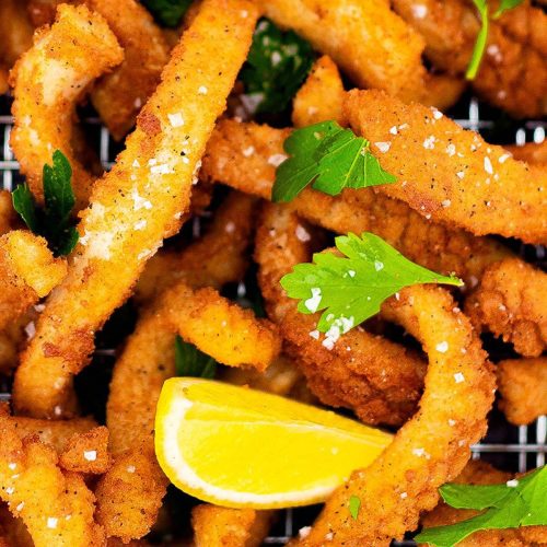 Easy Keto Calamari - Deep Fried Salt & Pepper Squid