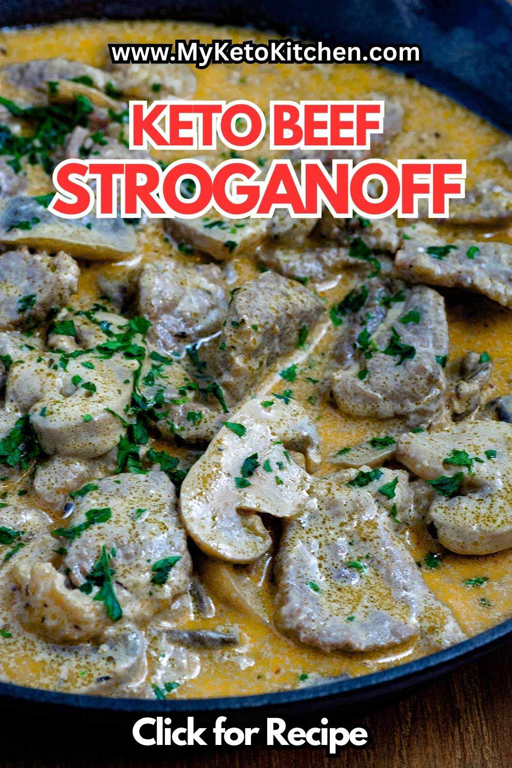 Easy Keto Beef Stroganoff Recipe (2g Carbs)