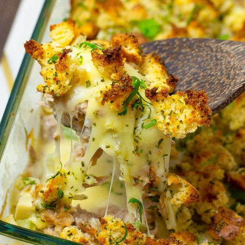 The Best Keto Tuna Casserole Bake Low Carb Mornay by My Keto Kitchen