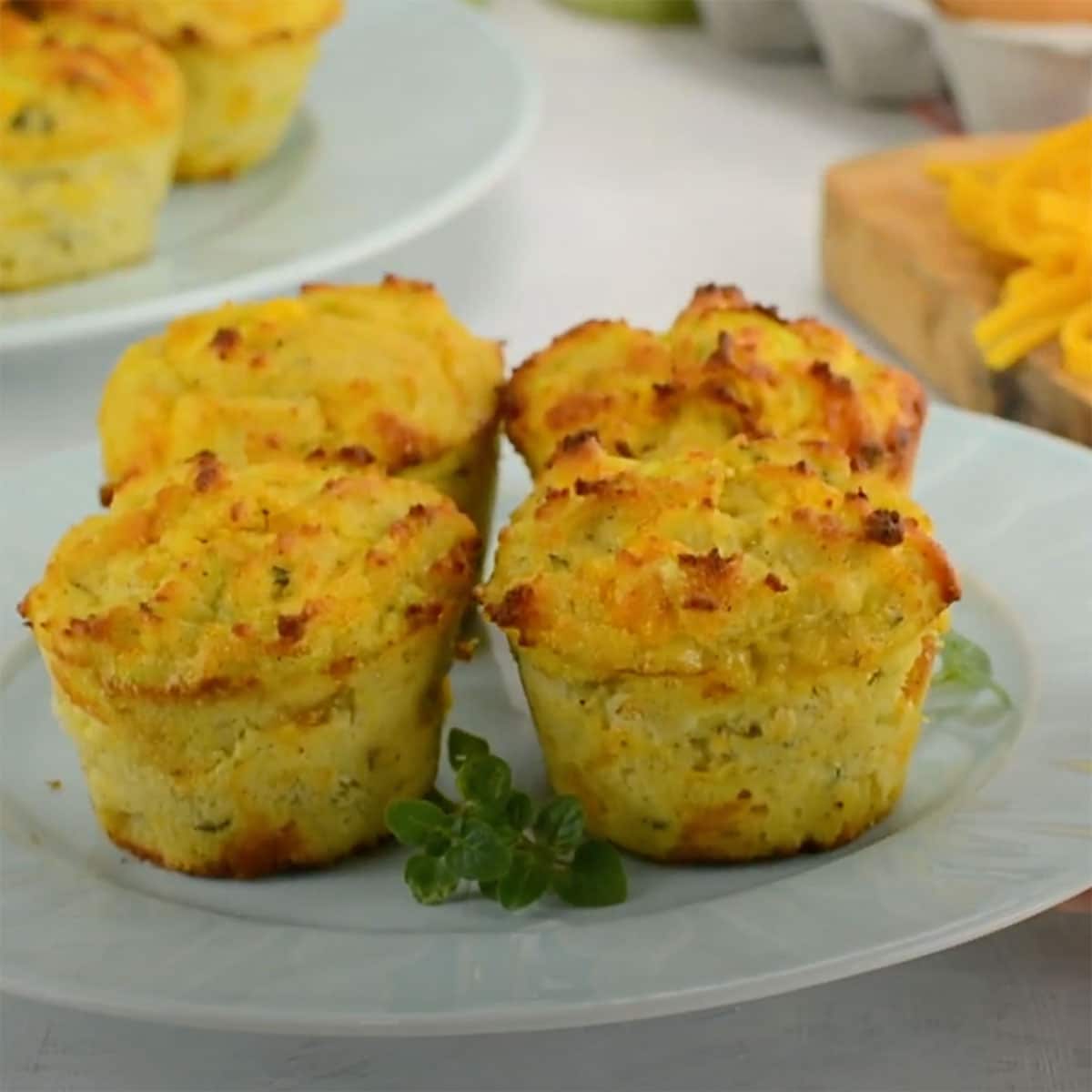 The Best Keto Zucchini Muffins Recipe - Savoury Cheese (2g Carbs)