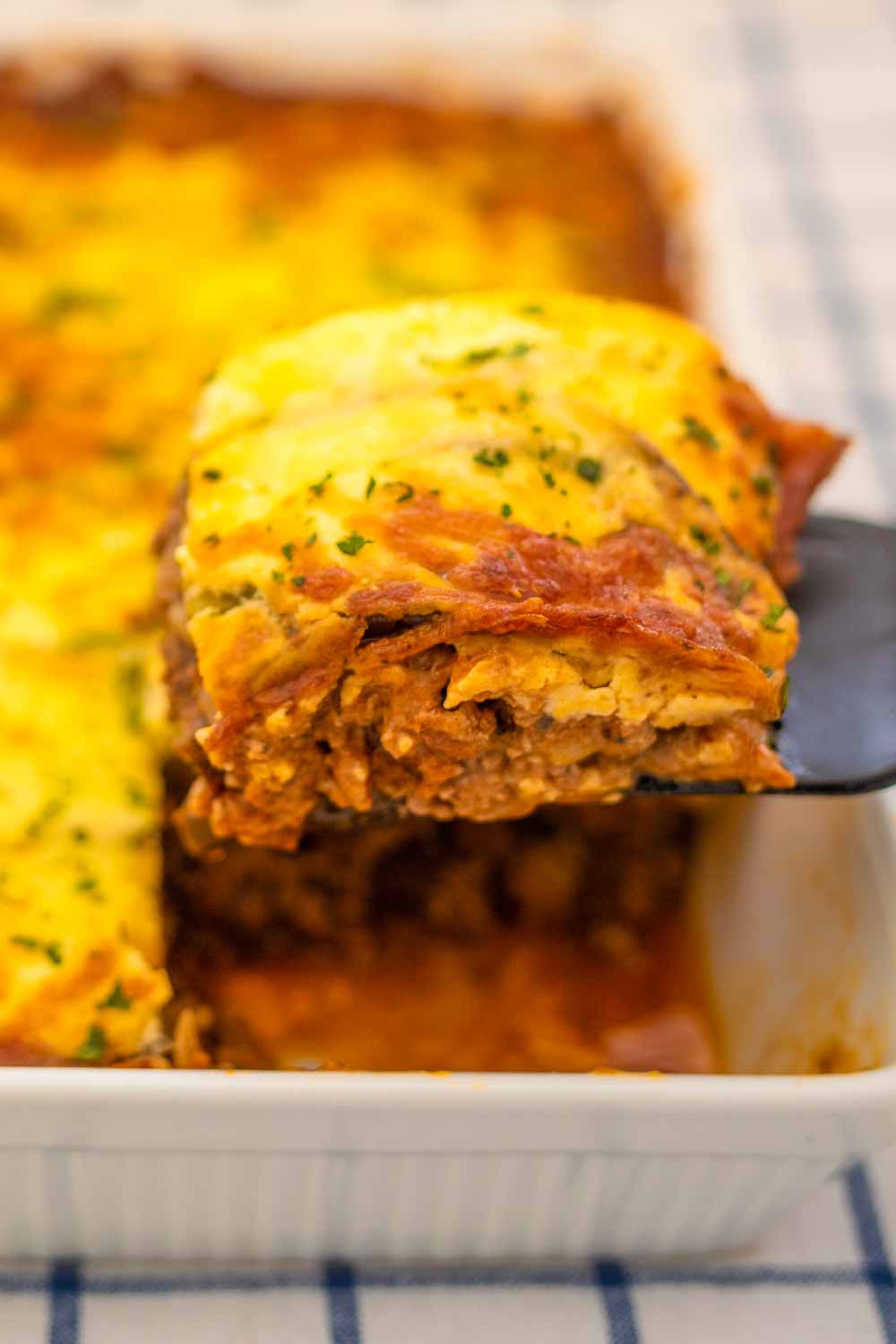 The Best Keto Lasagna - Moussaka Recipe - Homemade