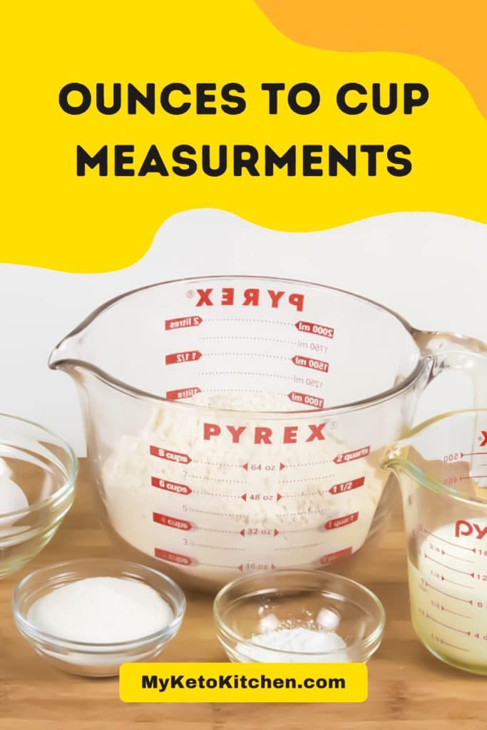 Ounces to cups measurements